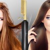 Heat Adjustable Temperature Iron Comb Straightening or Curly Hair