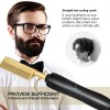 Heat Adjustable Temperature Iron Comb Straightening or Curly Hair