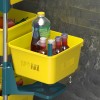 4 Layer Rectangle Shape Modern Rotating Moveable Storage Stand Rack
