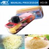 Anex Manual Processor AG 08 Multi-Purpose Food Processor for Slicing, Grating, and More