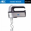 Anex AG 816 Hand Mixer 350W, 5 Speeds, Beater and Dough Hook Attachments