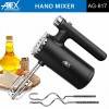 Anex AG 817 Deluxe Hand Mixer 5 Speeds, Turbo Function, Double Ventilation, 2 Beaters, Eject Button
