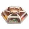 Transparent Dry Fruit Tray Elegant Display for Your Nuts and Dried Fruits