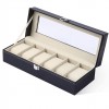 6 Slot Watch Box PU Leather