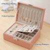 Double Layer Leather Jewelry Box