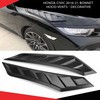 Honda Civic 2016-21 Bonnet Hood Vents - Decorative Piece - Black