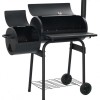 BBQ Smoker Charcoal Grill Roaster Portable Outdoor Camping Barbecue 2 in 1