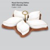 Royal Serving Dishes With Wooden Base – 320