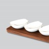Alaleh Serving Dishes With Wooden Base