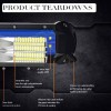 LED Light Bar Combo Waterproof Spot Lights 405W