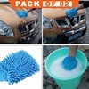 Microfiber House Cleaning & Car Wash Gloves Pack of 02