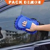 2 In 1 Microfiber Car Washing Cleaning Sponge Pack Of 02