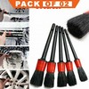 Tools Plastic Handle Dirt Dust Clean Brush Car & Micro-Fiber Cleaning Cloth Double Side Pack Of 02