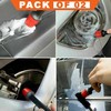 Tools Plastic Handle Dirt Dust Clean Brush Car & Micro-Fiber Cleaning Cloth Double Side Pack Of 02