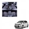 Upgrade Your Kia Picanto 2022 Interior with Black 5D Floor Mats | Custom Fit Car Mats for Enhanced Style and Protection