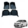 Upgrade Your Kia Picanto 2022 Interior with Black 5D Floor Mats | Custom Fit Car Mats for Enhanced Style and Protection