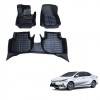 Car 5d Floor Mats (Toyota Corolla 2014-2020 Black Color)