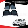 Car 5d Floor Mats (Toyota Vitz 2012-2015 Black Color)