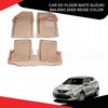 Car 5d Floor Mats (Suzuki Baleno 2005 Beige Color)