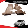 Car 5d Floor Mats (Suzuki Baleno 2005 Beige Color)
