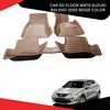 Car 5d Floor Mats (Suzuki Baleno 2005 Beige Color)