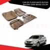 Car 5d Floor Mats (Suzuki Baleno 2005 Beige Color)