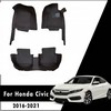 Honda Civic 7D Floor Mats Black 2016-2021