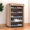 Shoe Rack With Dustproof Cover Shoe Stands 05 Layers