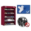 Shoe Rack With Dustproof Cover Shoe Stands 05 Layers
