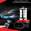 2pcs H11 Rgb Led Light Bulb Wireless Remote 27led