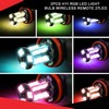 2pcs H11 Rgb Led Light Bulb Wireless Remote 27led