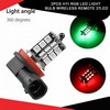2pcs H11 Rgb Led Light Bulb Wireless Remote 27led