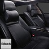Back Support Cushion & Neck Pillow Black