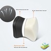 Back Support Cushion & Neck Pillow Black