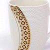 Stylish Tea Cup With Gold And Black Design 6 Pcs