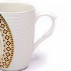 Stylish Tea Cup With Gold And Black Design 6 Pcs