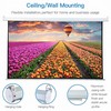 Projector Screen 72 Inch Manual 6x6 Feet 1:1mw (Fine Quality)