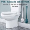 Silicone Toilet Brush with Holder Stand Brush