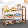 Bamboo 3 Tier Wooden Solid Wood Shoe Rack Organizer
