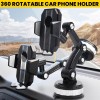 Suction Cup 360 Rotatable Car Phone Holder