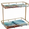 Square Bathroom Shelf Marble Cosmetic Toiletries Storage
