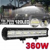 Single Color LED Light Bar Combo Waterproof Spot Lights 360W