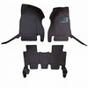 7D Luxury Floor Mats Black & Red Stitching For Toyota Fortuner 2016-2019