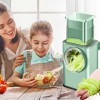 Heavy-Duty 4-in-1 Manual Round Mandoline Slicer  Effortless Slicing