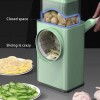 Heavy-Duty 4-in-1 Manual Round Mandoline Slicer  Effortless Slicing