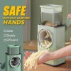 Heavy-Duty 4-in-1 Manual Round Mandoline Slicer  Effortless Slicing