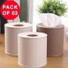Round Tissue Box Pack Of 03