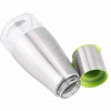 Pack of 2 - 320ml Stainless Steel Glass Oil Bottles Portable Kitchen Oil Dispensers