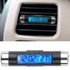 3 In 1 Digital Car Clock Thermometer Voltmeter Led Display