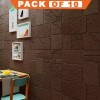 Foam 3D Wallpaper Sticker Pack Of 10